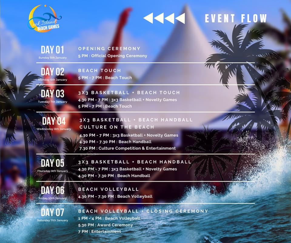 Beach Games Schedule