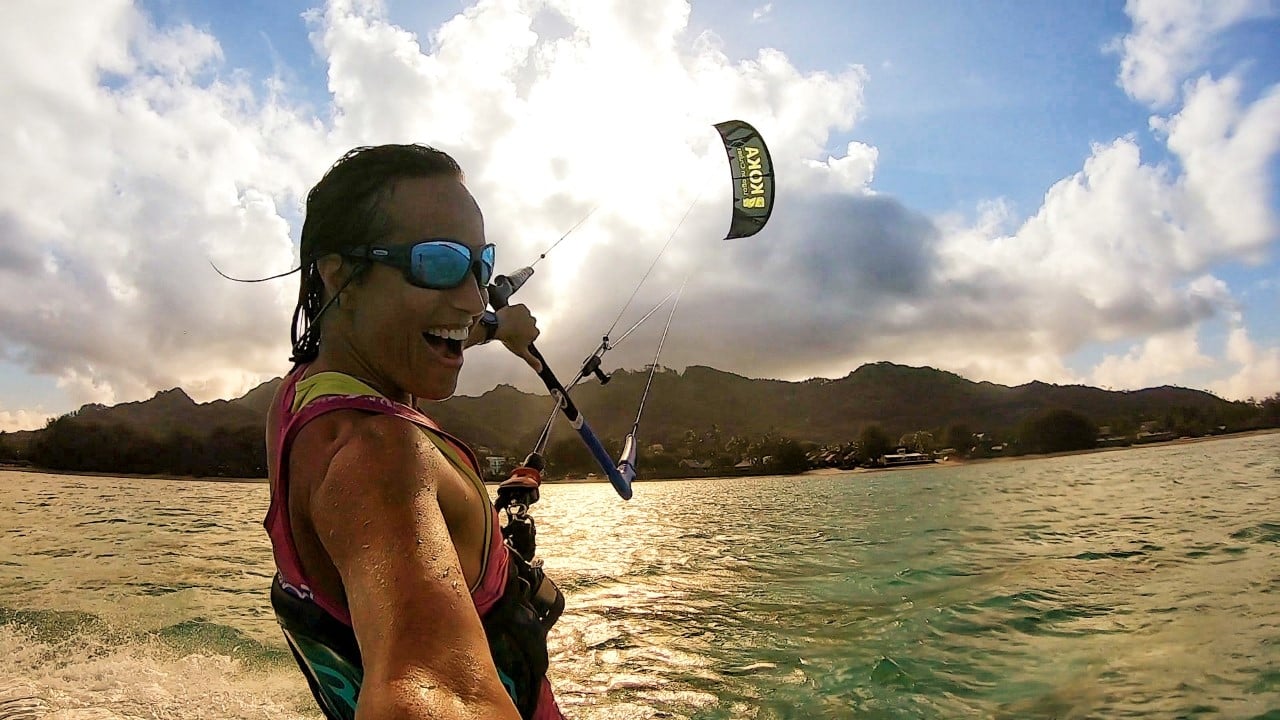 Kitesurfing in Rarotonga 