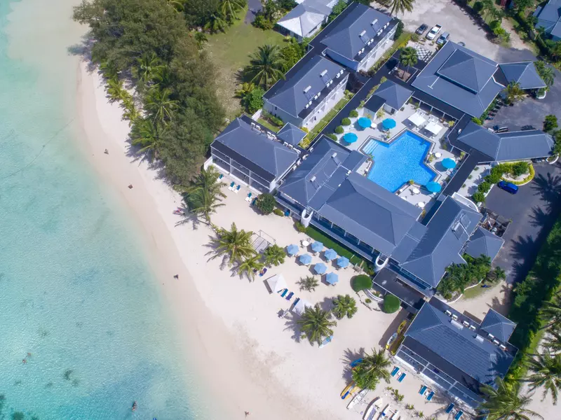 Muri Beach Club Hotel Aerial Shot