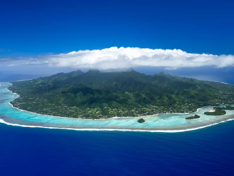 Rarotonga Full Island Aerial