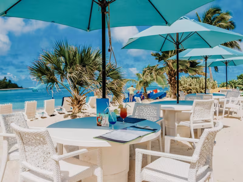 Alfresco Dining on the Beach at SilverSands Rarotonga