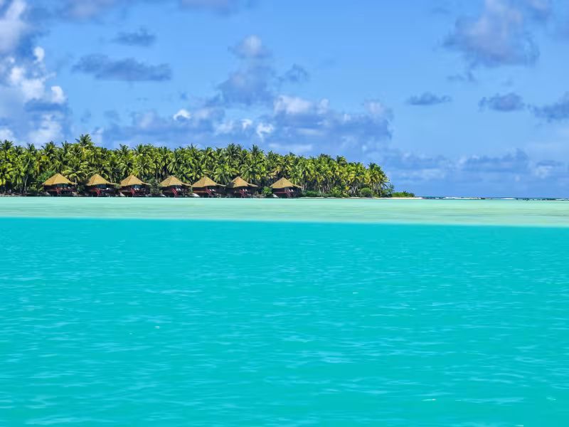 Bungalows over the lagoon