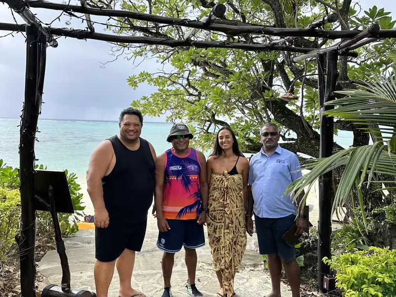 cook islands tourism and pacific resort coral restoration team