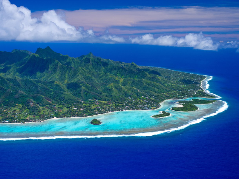 Aerial of Rarotonga