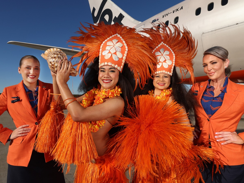 Jetstar BNE - RAR flight