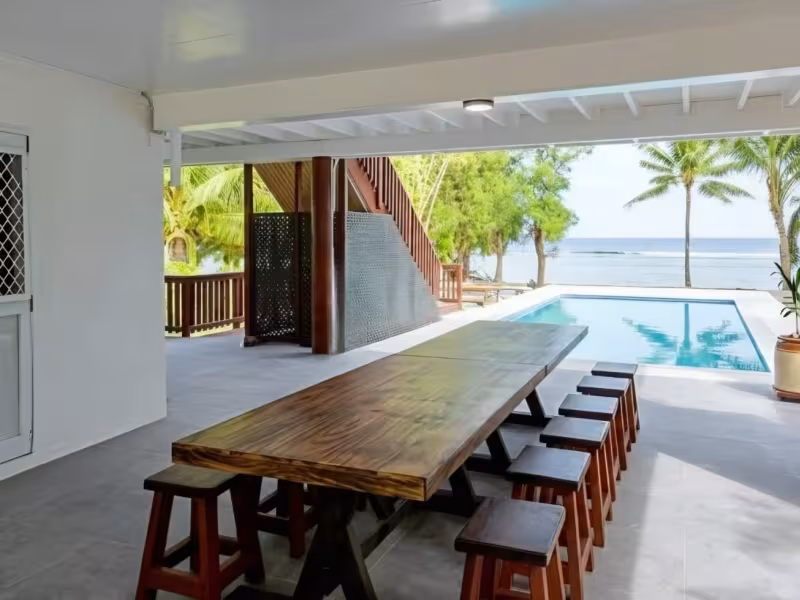 Outdoor dining area