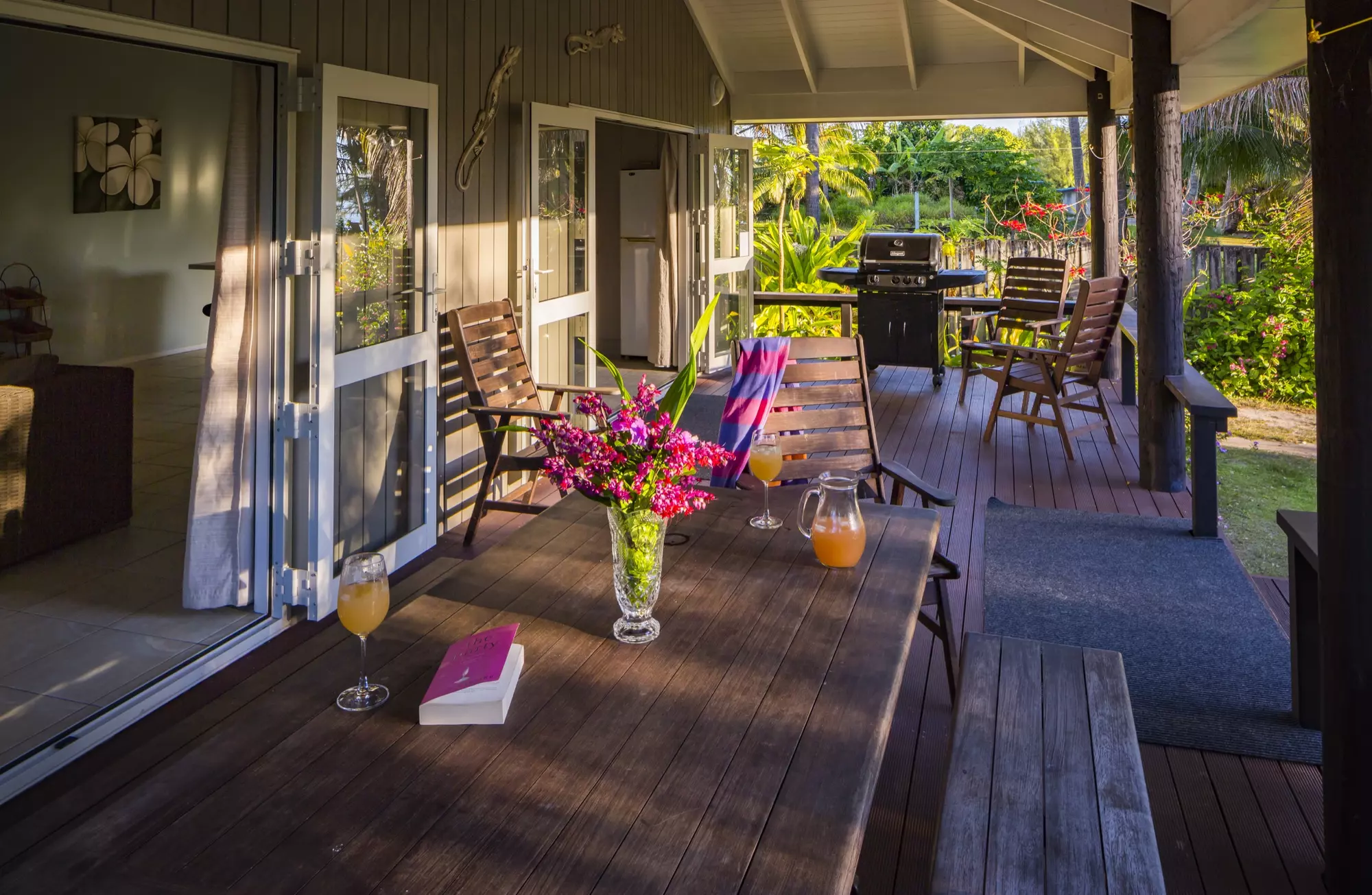 deck towards BBQ