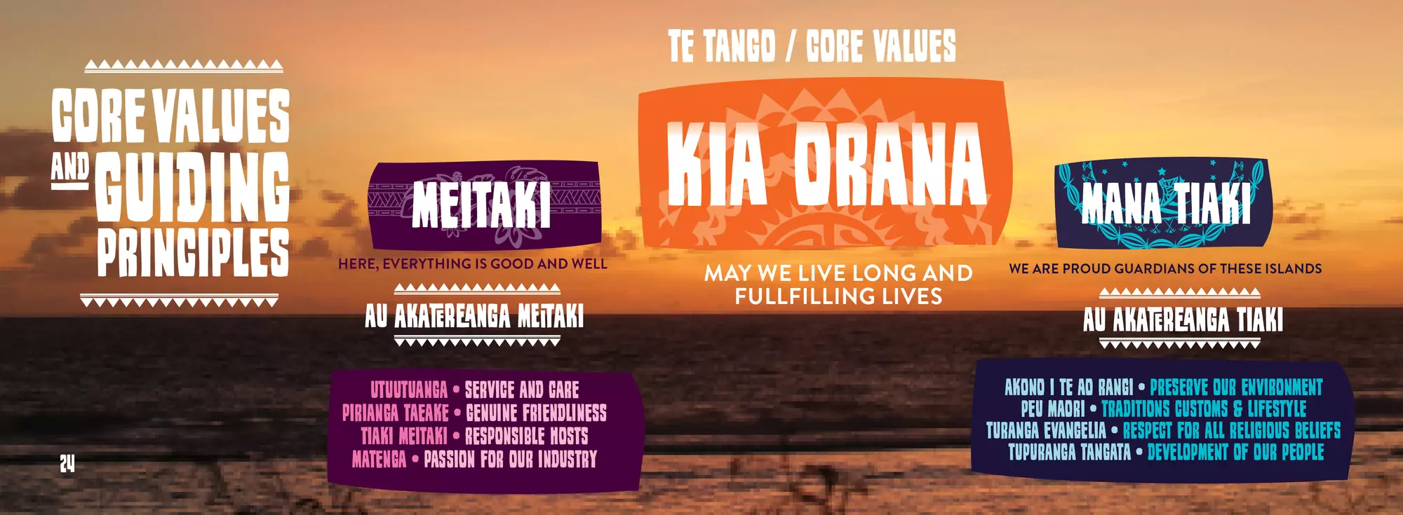 Kia Orana Values