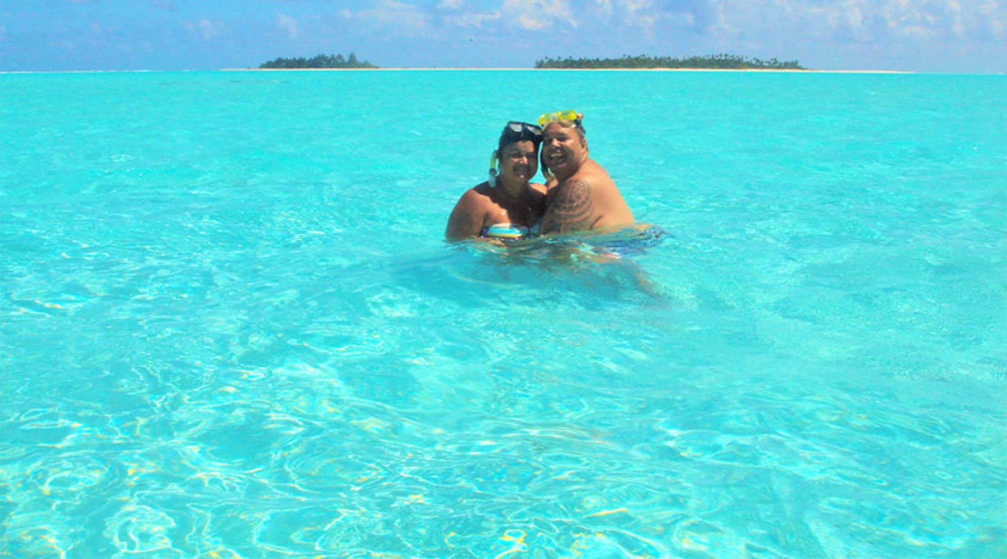 Couple in water