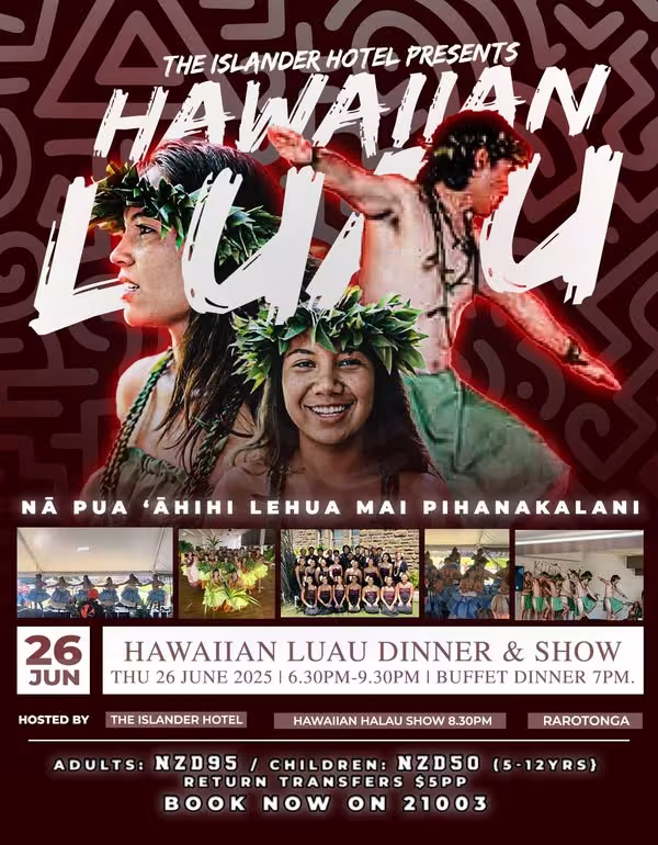Hawaiian Luau Poster 