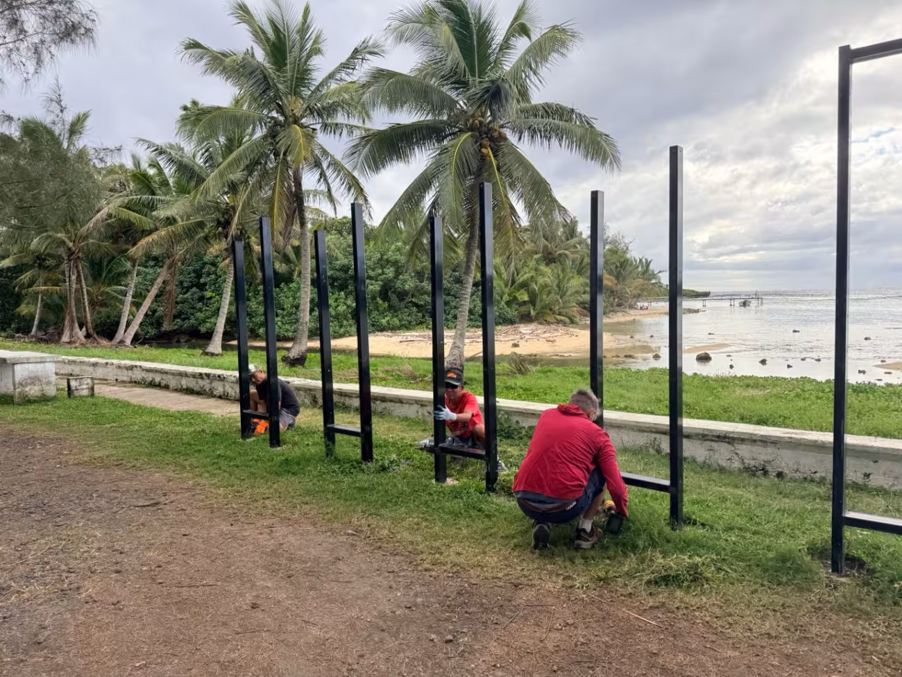 Contractors by the sail structures