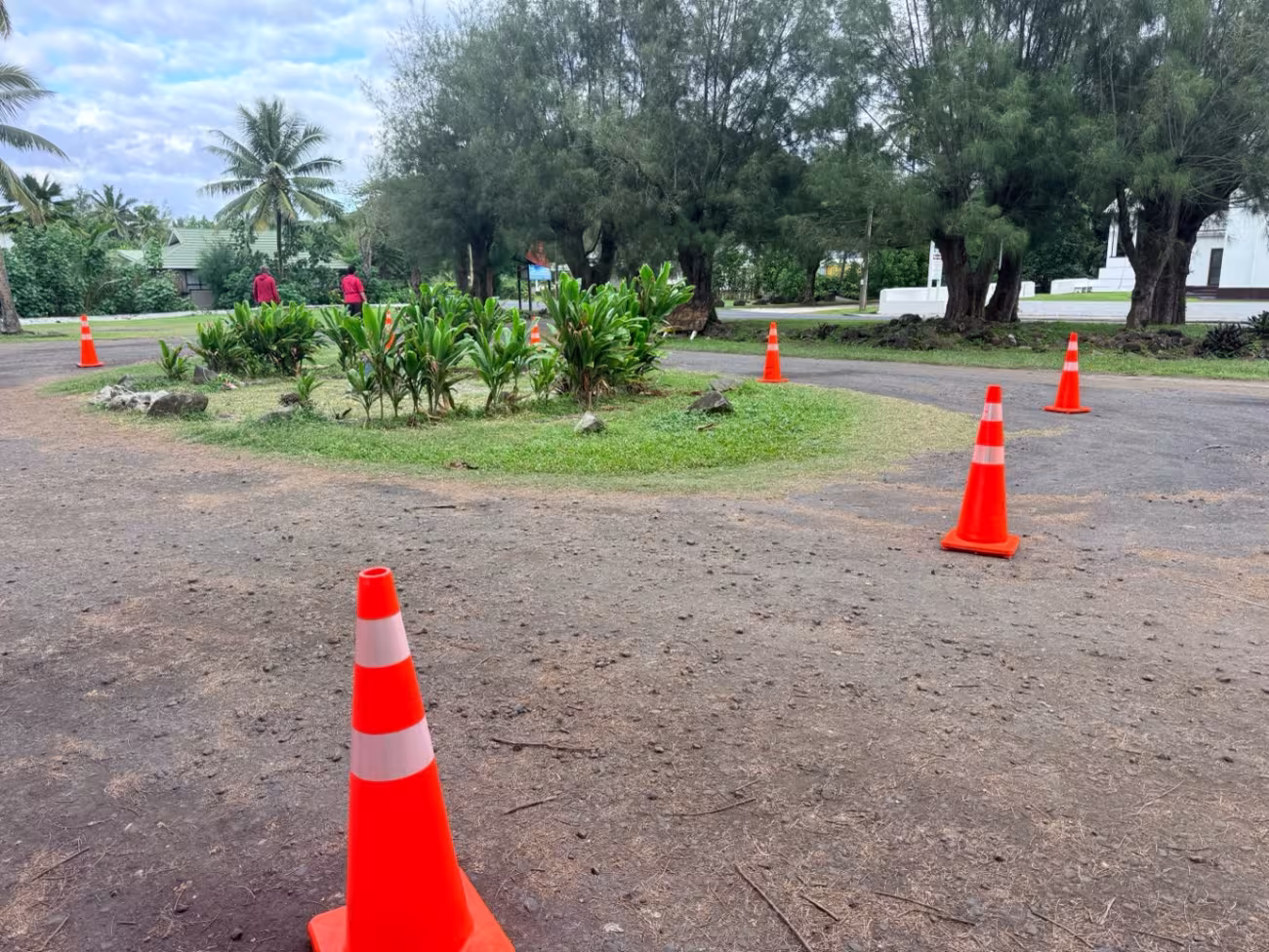 Worksite cones and cordoned areas 1