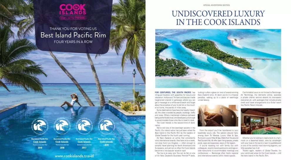 Cook Islands Win Best small Island
