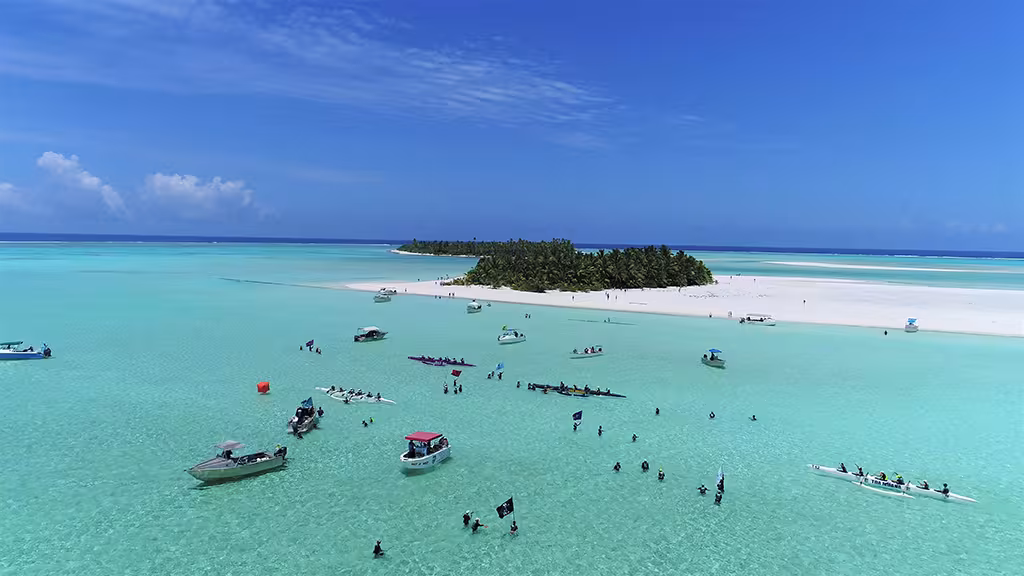 A beautiful day on the water in Aitutaki