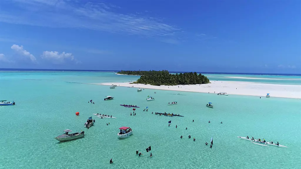 A beautiful day on the water in Aitutaki