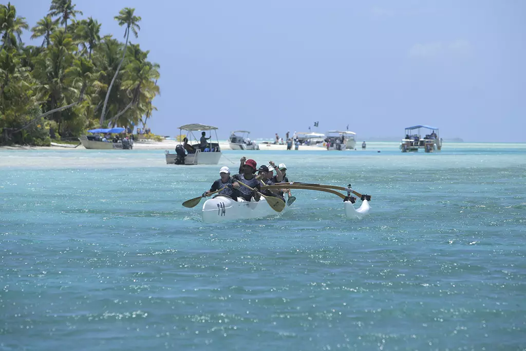 It was all go in the water!