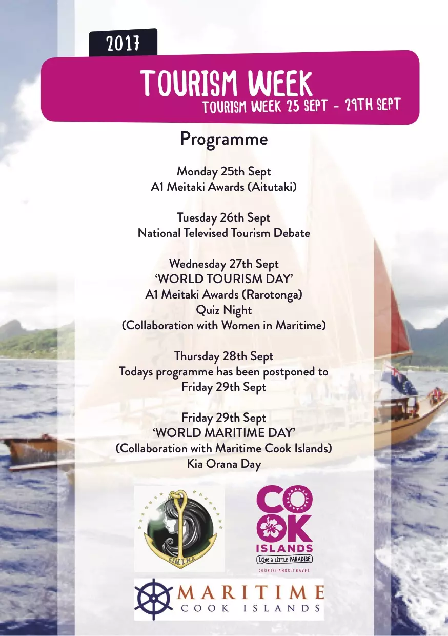 Tourism Week Programme