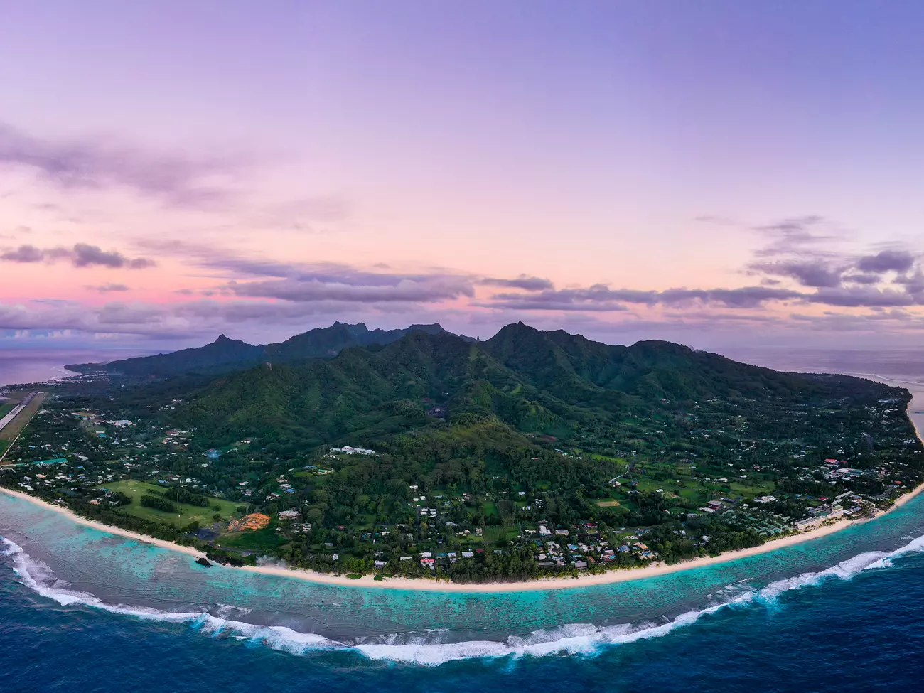 Rarotonga-Sunset-Panorama
