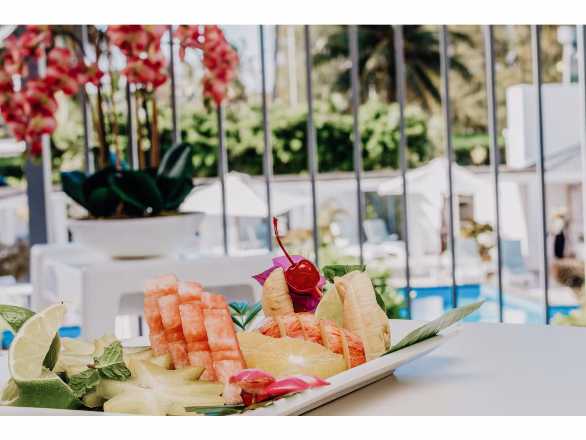 Fresh Fruit Platter at SilverSands Rarotonga