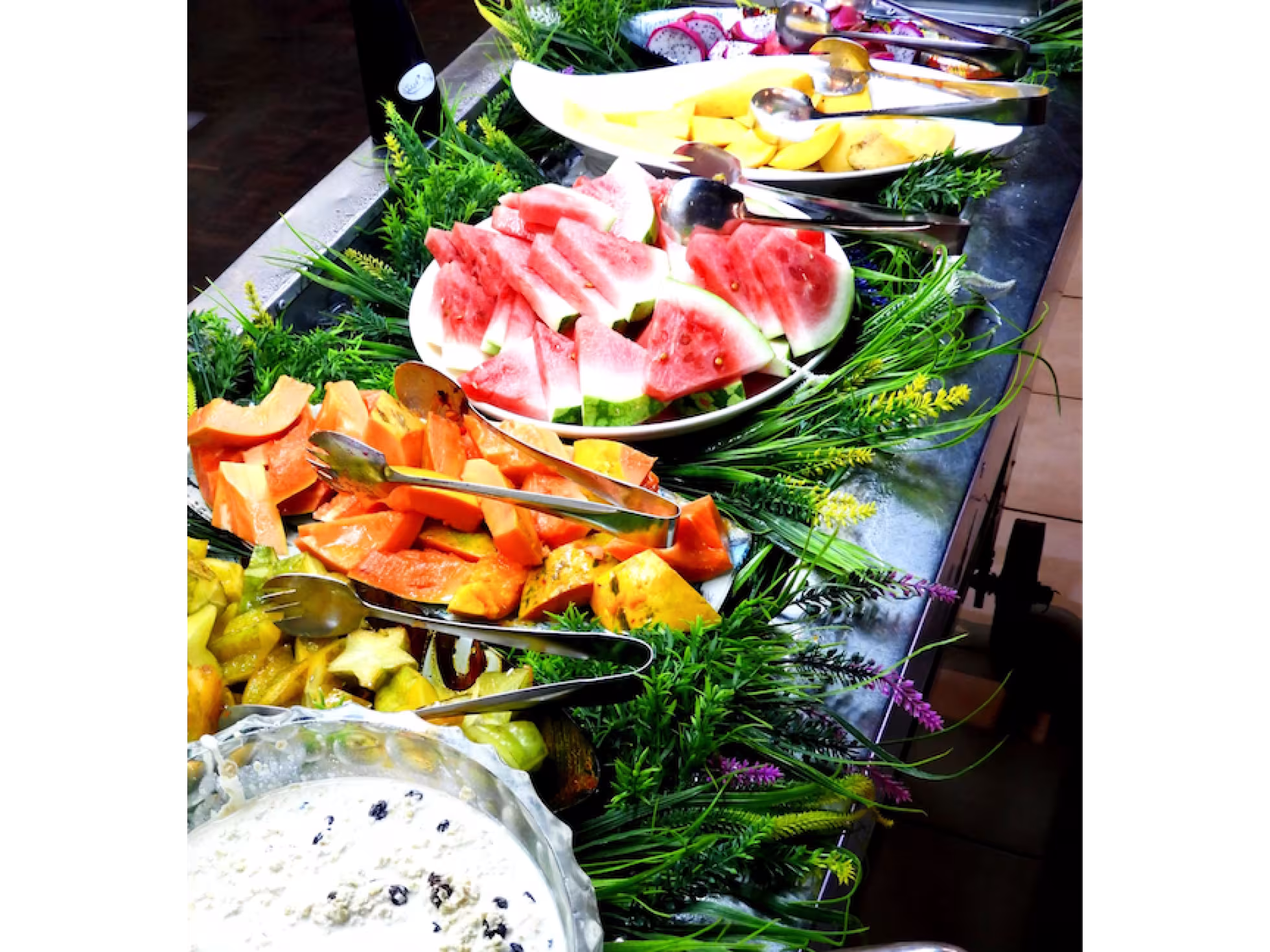 Breakfast buffet at The Brasserie Restaurant at Edgewater Resort & Spa