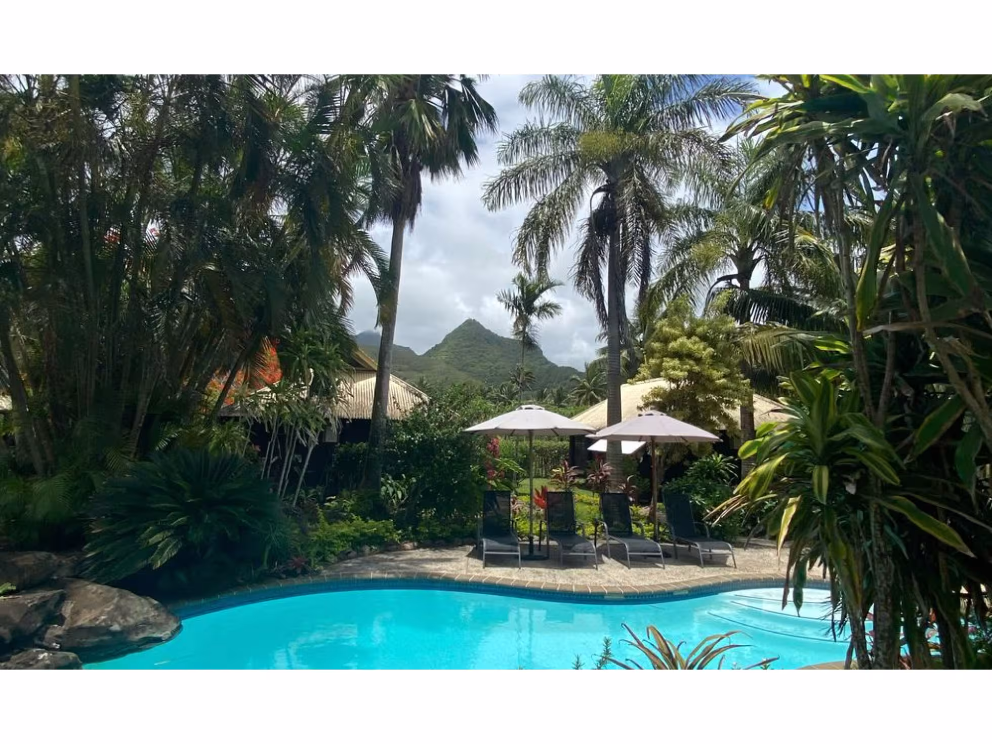 Ikurangi saltwater pool mountain views