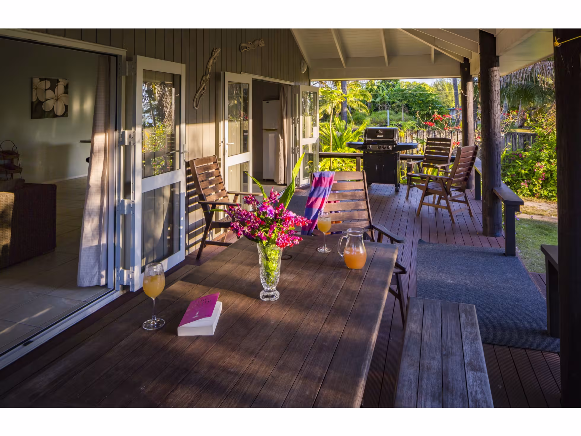deck towards BBQ