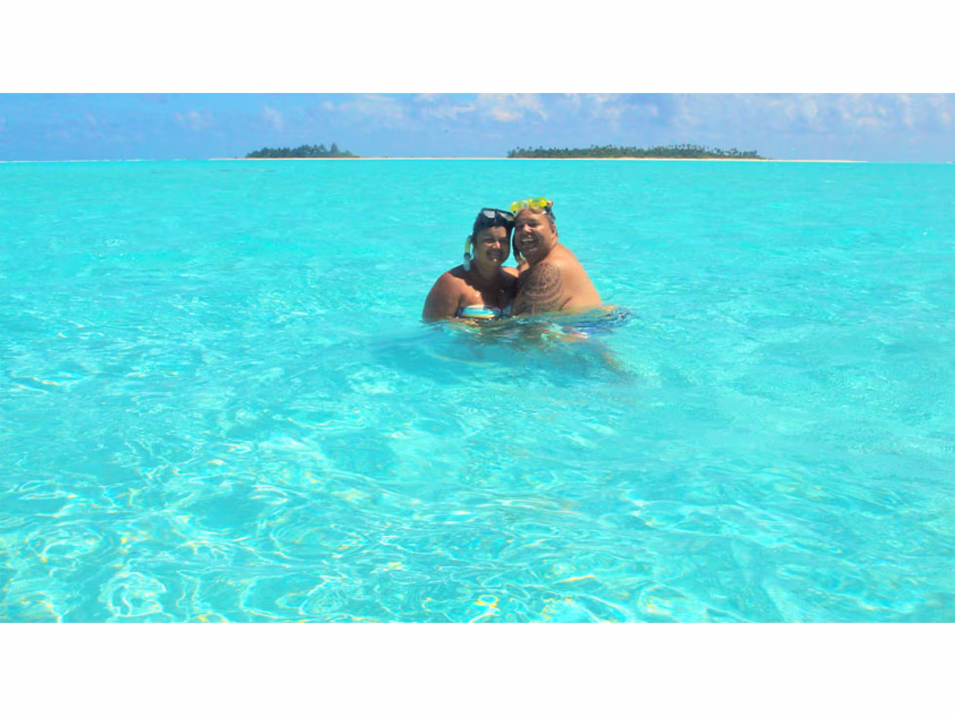 Couple in water